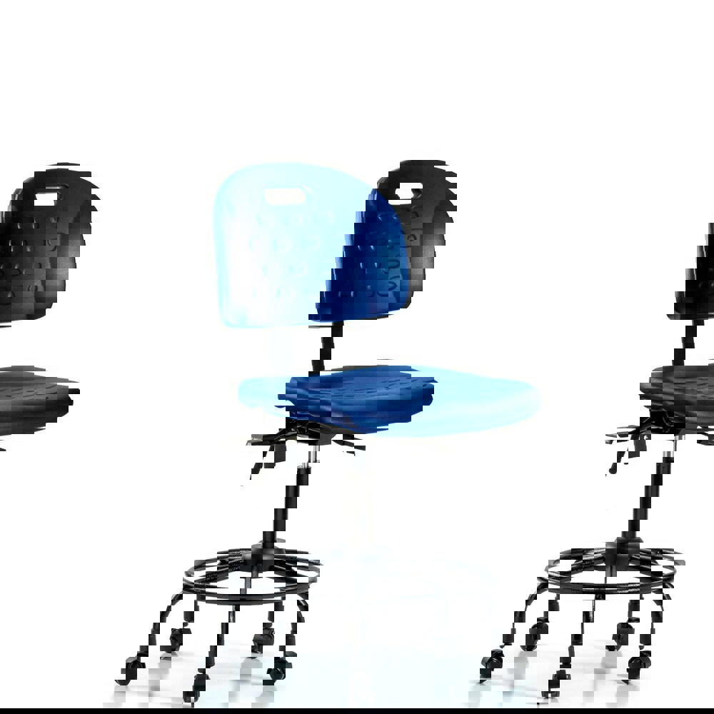 Task Chair: Polyurethane, Blue